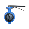 cast iron wafer type butterfly valve/with pin